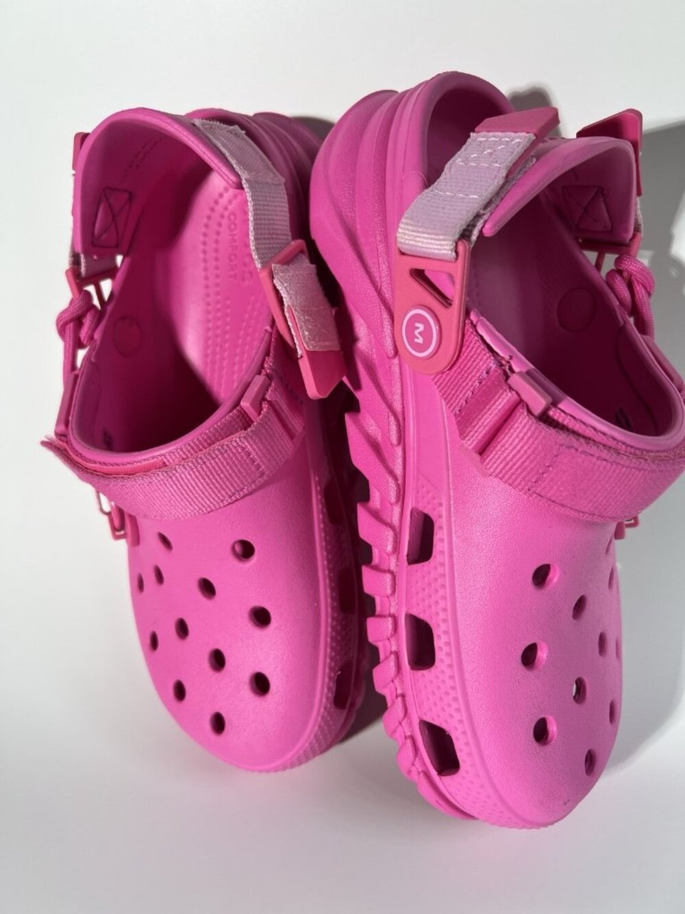 Crocs x Post Malone Duet Max Clog Electric Pink Women Size 7 - Picture 7 of 16